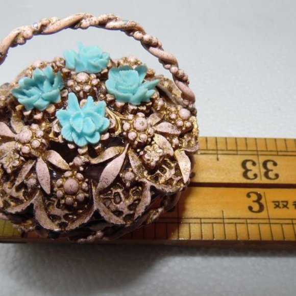 1950' 60' metal ring holder basket - Picture 5 of 5